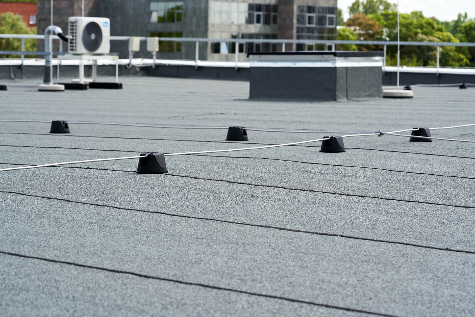 Flachdach mit Bitumenabdichtung